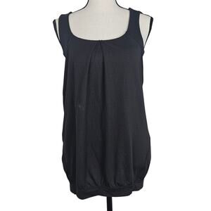 Lululemon Size 8 Women Black Athletic Training Performance Scoop Tank Top Yoga